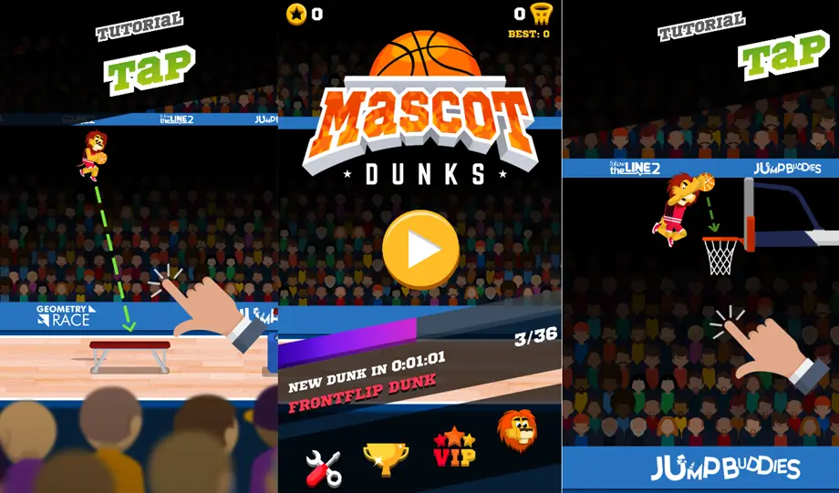 Free Download Mascot Dunks Android Game Sport Basketball